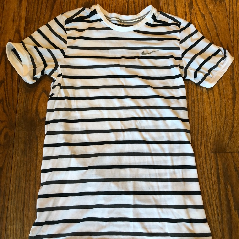 Nike running striped tee